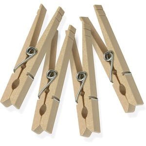 image:imageHoneyCanDo Wooden Clothespins  HeavyDuty Laundry amp Clothes Wood for Crafts Natural Wood with Strong Grip Pins Ideal for Drying amp Home Organization 100 per PackMedium 288 Count